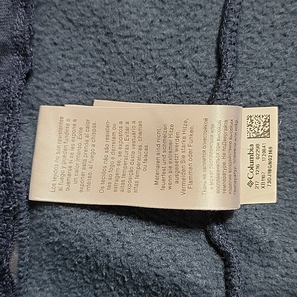 Columbia Women's Blue Zip Up Fleece Jacket, XL 18-20 - Picture 12 of 12